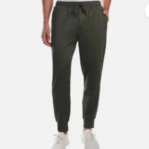 NEW Kirkland Signature Men's L Active Jogger Pants Recycled Polyester Green - Picture 1 of 7